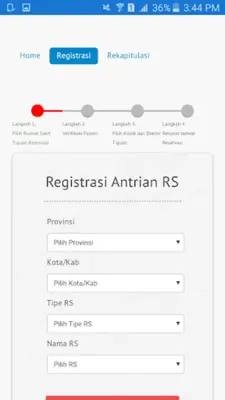 Pendaftaran Online android App screenshot 4